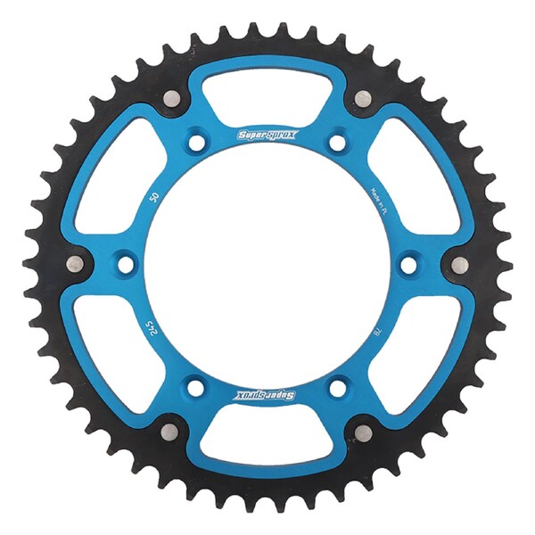 Supersprox Blue Stealth Sprocket For Yamaha WR250X Supermoto 2008-2011 RST-245-50-BLU - main